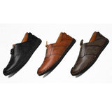Men's Explosions Breathable Wear Spring And Summer England Outdoor Hand-Stitched Leather Shoes