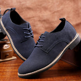 Men's shoes leather shoes PU suede shoes large size casual shoes leather shoes