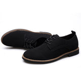 Men's shoes leather shoes PU suede shoes large size casual shoes leather shoes
