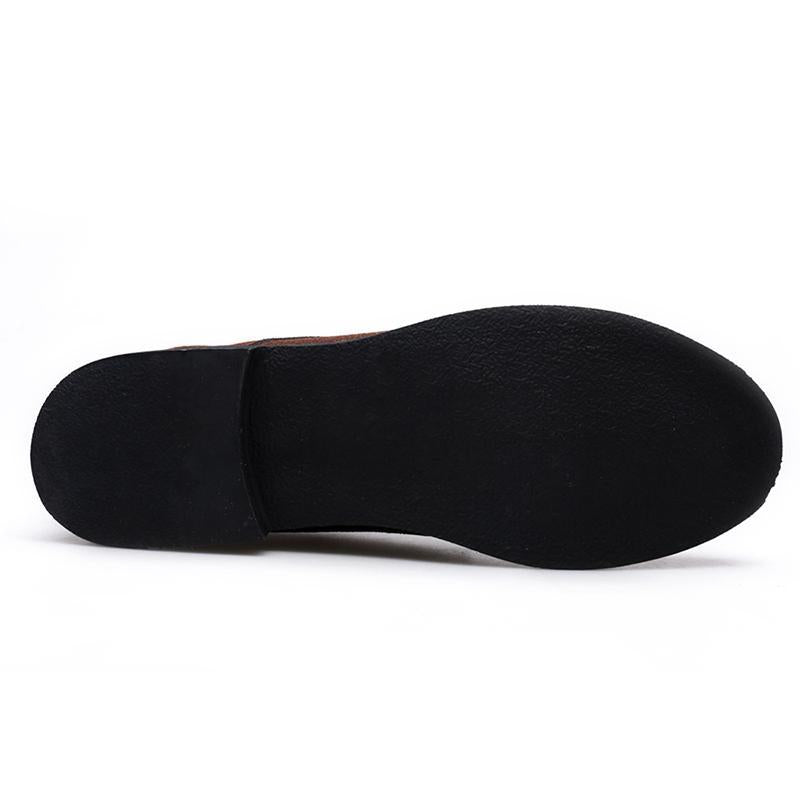 Men's shoes leather shoes PU suede shoes large size casual shoes leather shoes