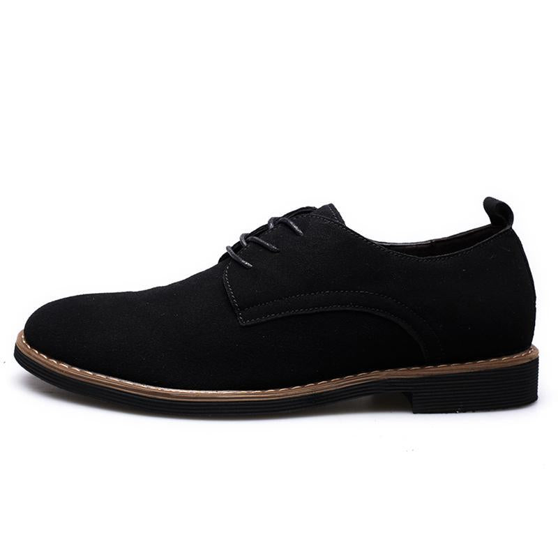 Men's shoes leather shoes PU suede shoes large size casual shoes leather shoes