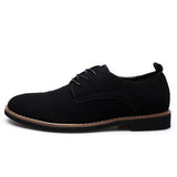 Men's shoes leather shoes PU suede shoes large size casual shoes leather shoes