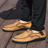 Men Leather Breathable Moccasins Loafers