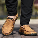 Men Leather Breathable Moccasins Loafers