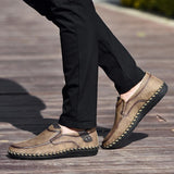 Men Leather Breathable Moccasins Loafers