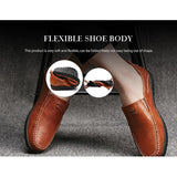 Men's Solid Color Business Cowskin Casual Driving Shoes