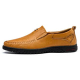 Men's Solid Color Business Cowskin Casual Driving Shoes