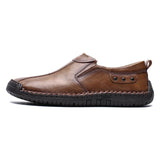 Men's Casual Shoes Hand Stitching Fashion Slip-on