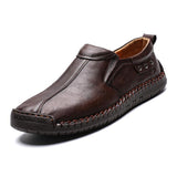 Men's Casual Shoes Hand Stitching Fashion Slip-on