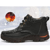 Men's New Toe Layer Leather Non-Slip Wear-Resistant Youth Hiking Shoes