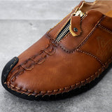 Men's Explosions Breathable Wear Spring And Summer England Outdoor Hand-Stitched Leather Shoes