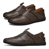 Men's Explosions Breathable Wear Spring And Summer England Outdoor Hand-Stitched Leather Shoes