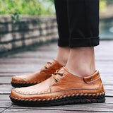 Men leisure manual with men's shoes