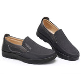 Men's Old Peking Fabric Splicing Slip On Large Size Casual Shoes