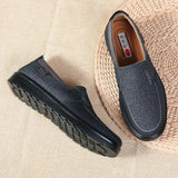 Men's Old Peking Style Comfy Soft Slip On Casual Cloth Boots