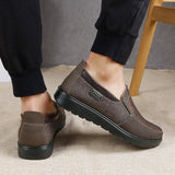 Men's Old Peking Style Comfy Soft Slip On Casual Cloth Boots