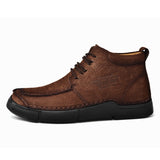 Mostelo® -Winter men's casual leather shoes with leather soft soles and high top leather shoes