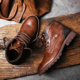 OMNIDEN Brown / 8.5 Axel Leather Boot